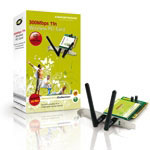 Conceptronic Wireless 300Mbps 11n PCI Card (C300RI) Conceptronic Wireless 300Mbps 11n PCI Card (C300RI)
